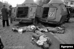 Masacrul din fața Ministerului Apărării - Cartierul Drumul Taberei, 23 - 24 decembrie 1989, după apariția psihozei teroriștilor.