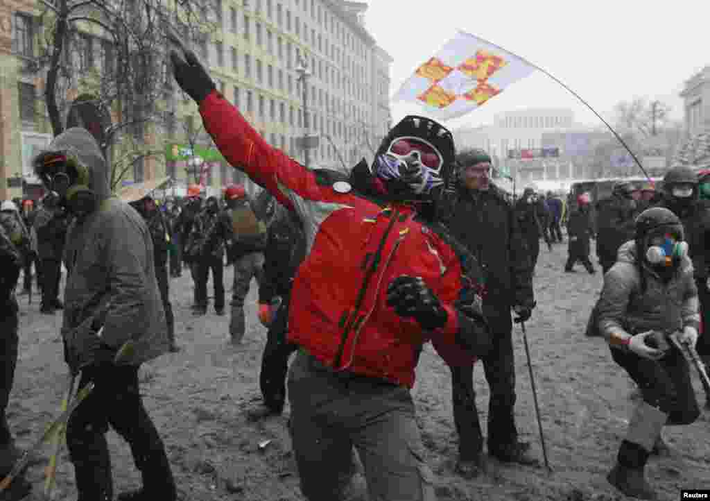 Kijev, 22. januar 2014. Foto: REUTERS / Gleb Garanich 
