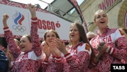 Сборная России по синхронному плаванию.