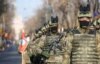 Military detachments participate in the rehearsal for the military parade organized on December 1, on the occasion of celebrating the National Day of Romania, at the Arc de Triumph in Bucharest.