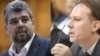 Liderul PSD Marcei Ciolșacu (stânga) și liderul PNL Florin Cîțu (dreapta)