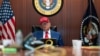 O fotografie difuzată de Casa Albă, înfățișându-l pe Donald Trump în Situation Room (Sale de Criză) în timpul bombardamentului american asupra siturilor nucleare iraniene, 21 iunie 2025
