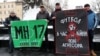 Акція «Стоп Путін! Стоп війна!» за бойкот Чемпіонату світу з футболу 2018. Львів, 22 січня 2018 року