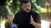 Președintele ucrainean Volodimir Zelenski, întâlnire cu jurnaliștii, la Kiev, pe 29 august.