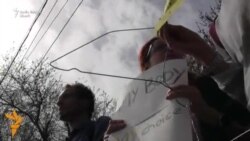 Protest la Chișinău împotriva proiectului de lege care interzice total avorturile în Polonia