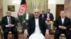 President Ghani during a televised speech addressing the recent political issues in the country. 