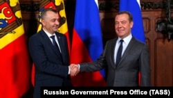 Ion Chicu și Dmitri Medvedev la Moscova, 20 noiembrie 2019