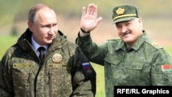 Lukașenka și prietenul său, Putin