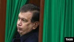 Шавкат Мирзияев в день выборов президента Узбекистана. Ташкент, 4 декабря 2016 года.