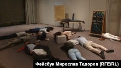 Избирателната секция в Мюнхен часове след приключването на изборния ден