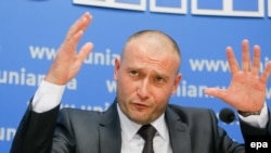 Дмитро Ярош, лідер «Правого сектору» 